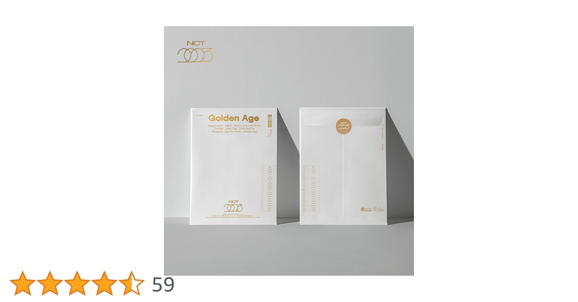 Amazon.co.jp: NCT 4th Full Album'Golden Age (Collecting Ver